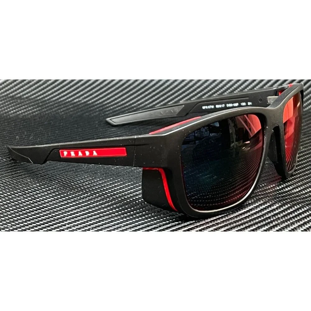 Prada Black Mens 59mm Sunglasses New With Box